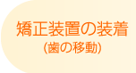 川越の歯科本川越歯科の矯正装置の装着 (歯の移動)